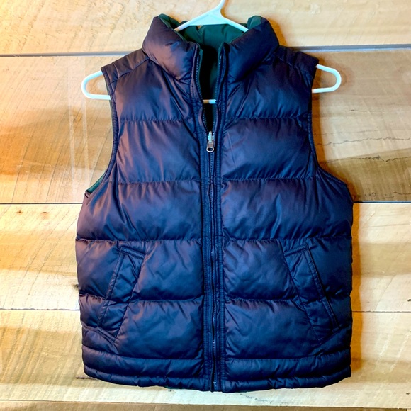 Unisex Large reversible blue/green puffer vest - Picture 1 of 1